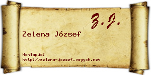 Zelena József névjegykártya